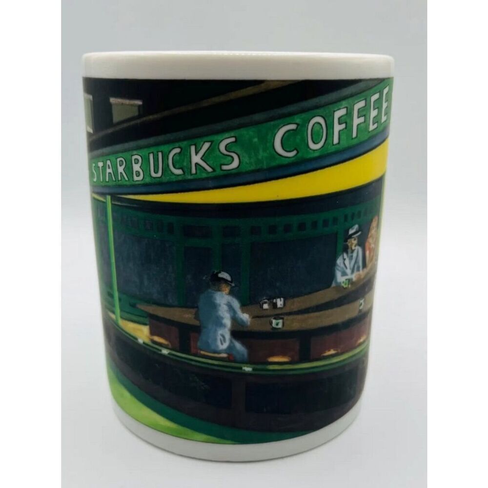 Excellent Condition Starbucks Nighthawk Diner Coffee Mug Greenwich Village NYC